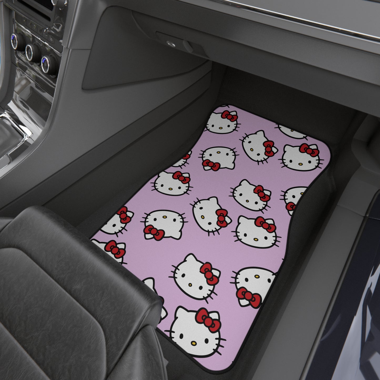 Pink Kitty Car Mats (2x Front)