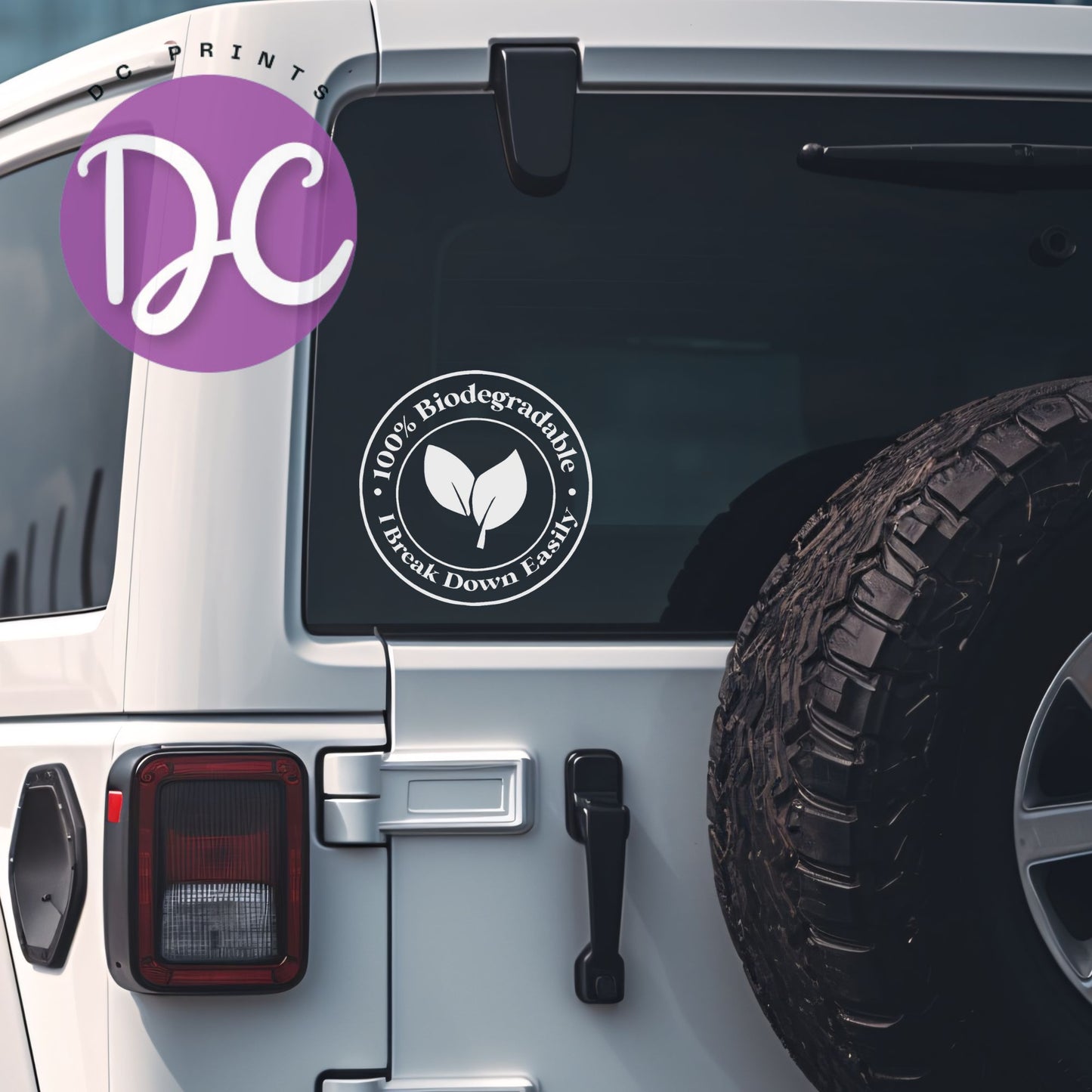 100% Biodegradable Car Decal