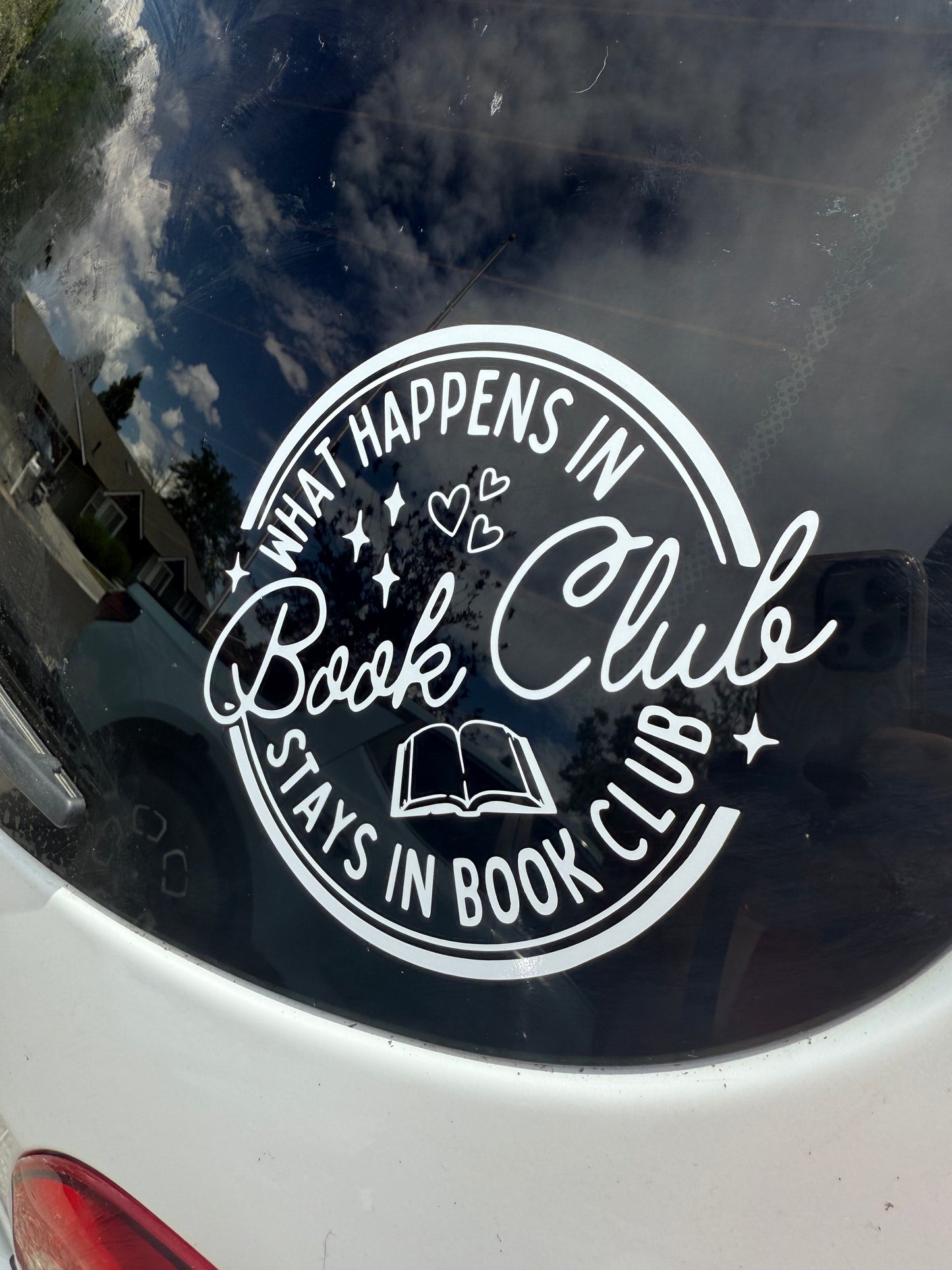 Book Club Car Decal