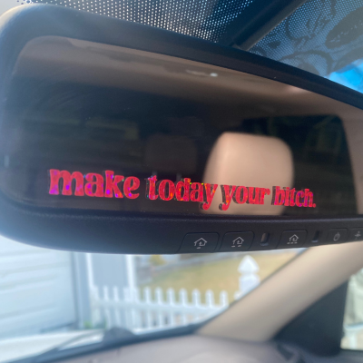 Rearview Mirror Decals