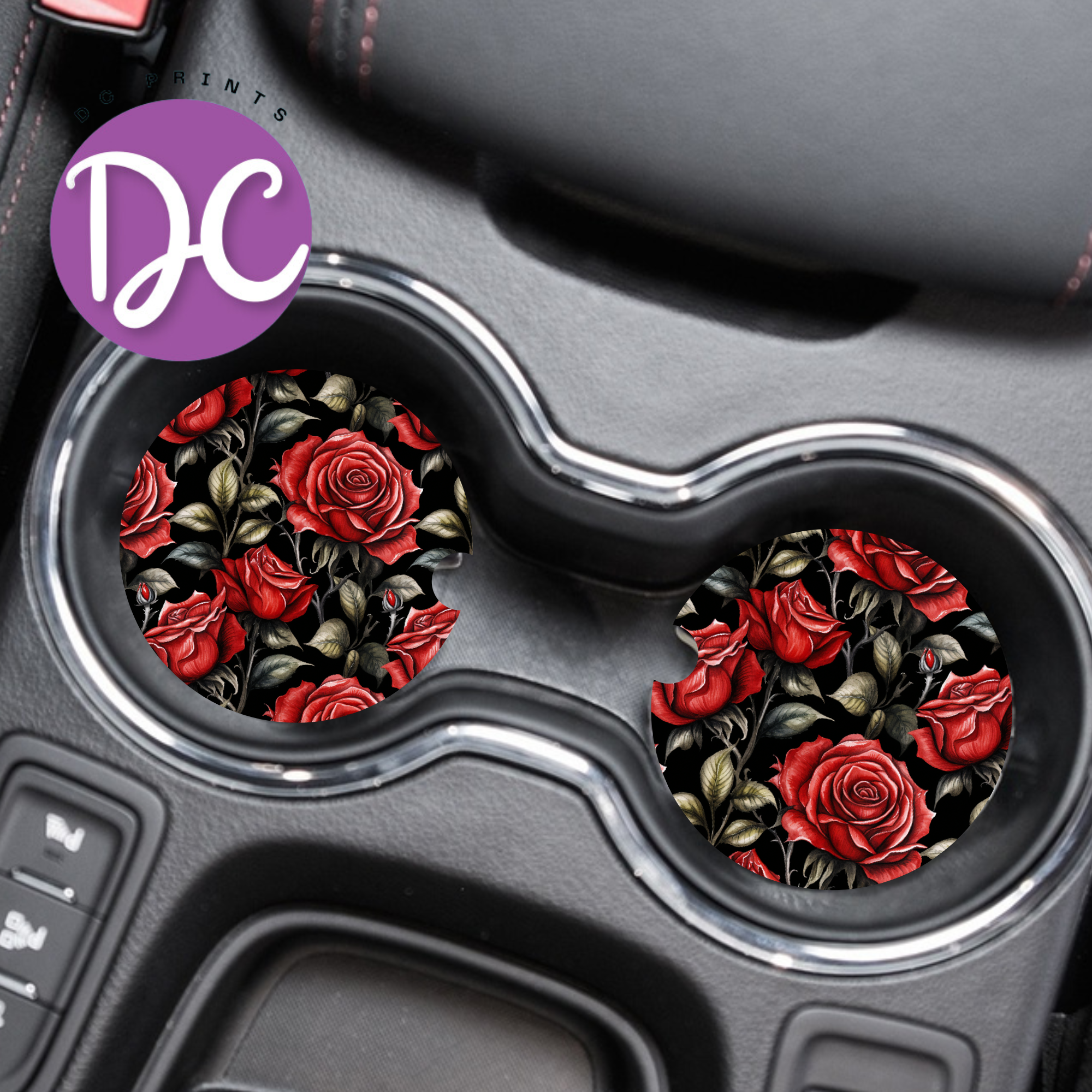 Roses Car Coasters