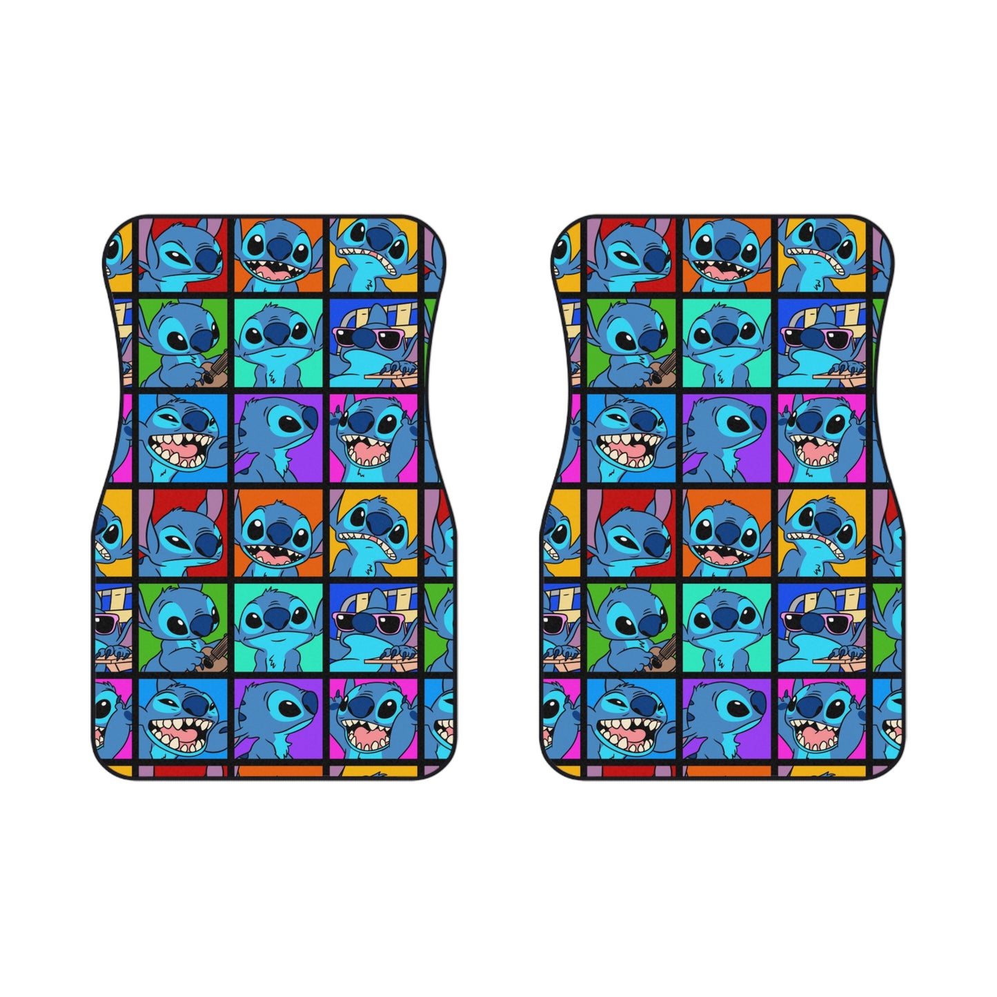 626 Stitch Print Car Mats (2x Front)