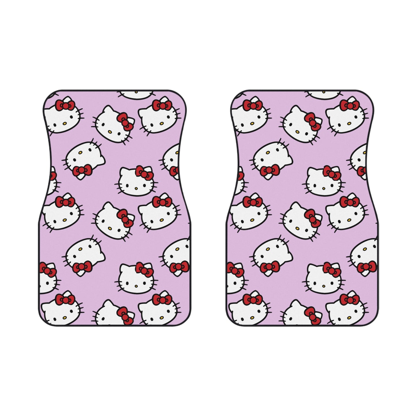 Pink Kitty Car Mats (2x Front)