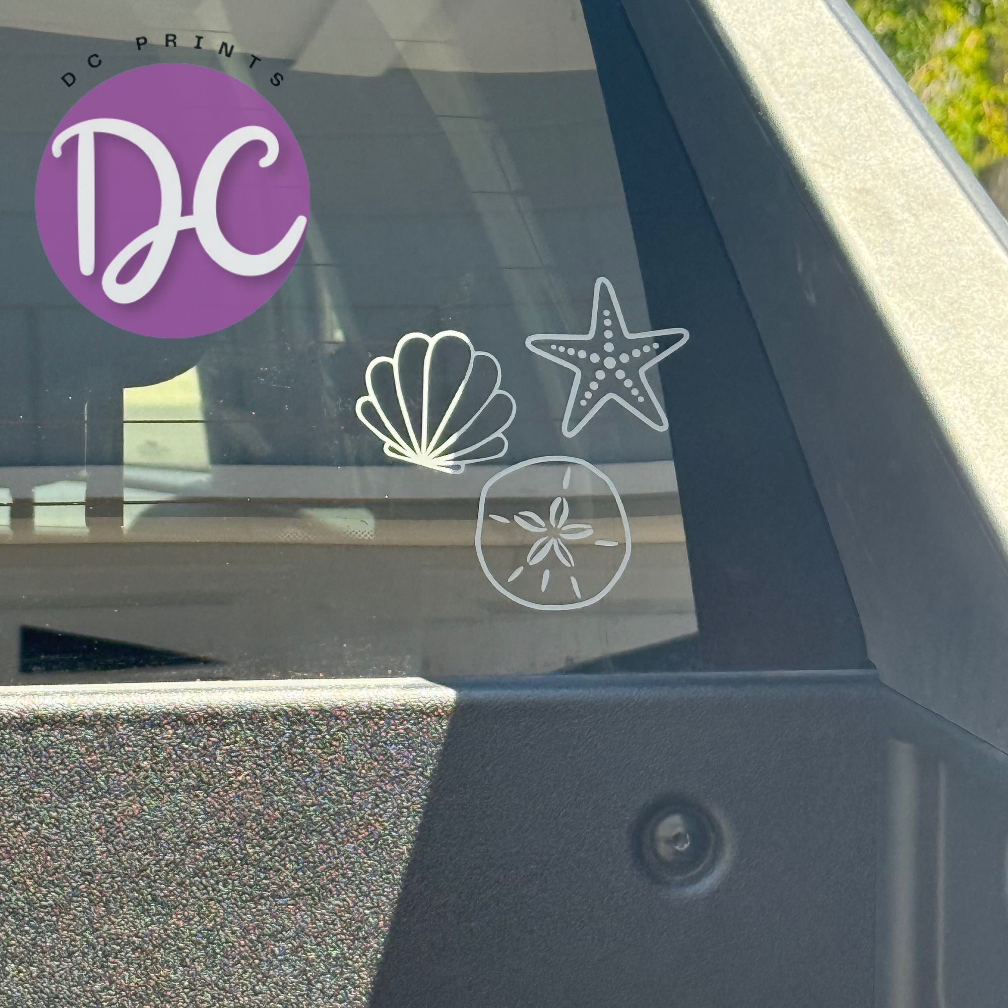 Seashell Cluster Car Decal