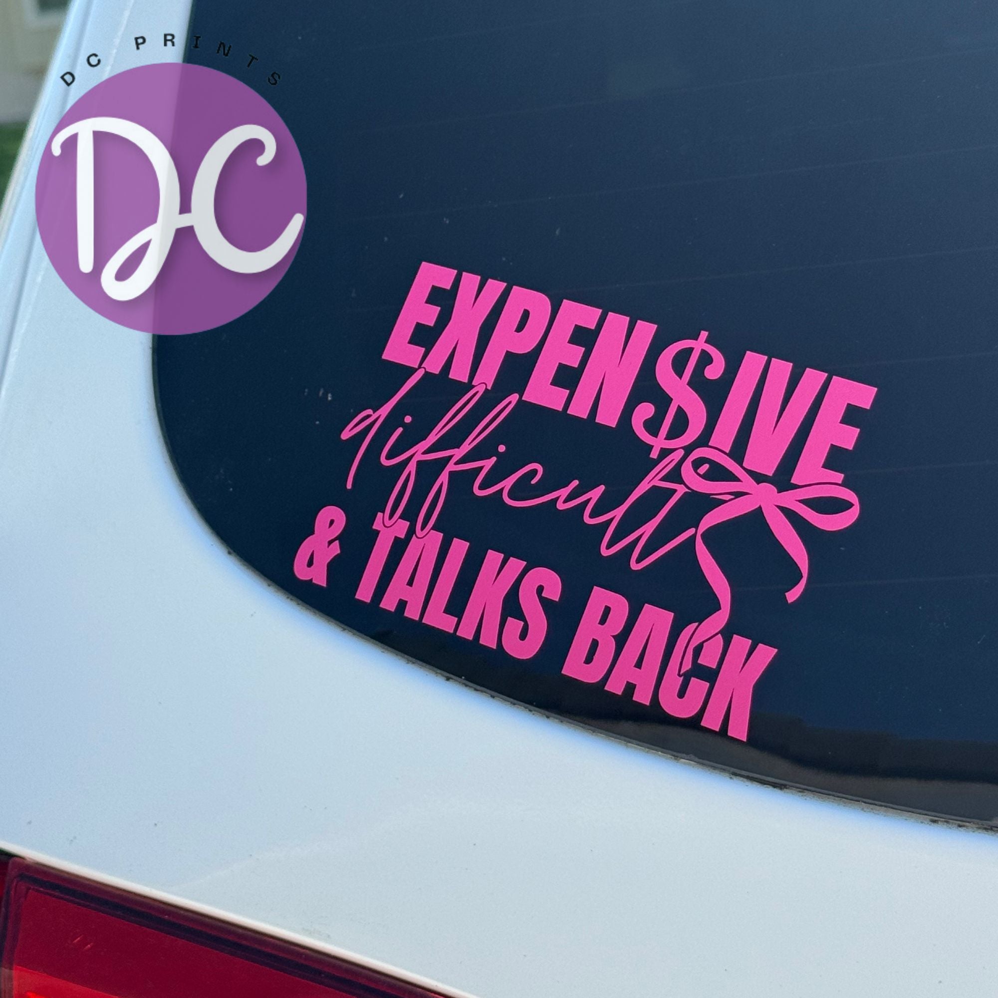 Expensive Difficult and Talks Back Car Decal