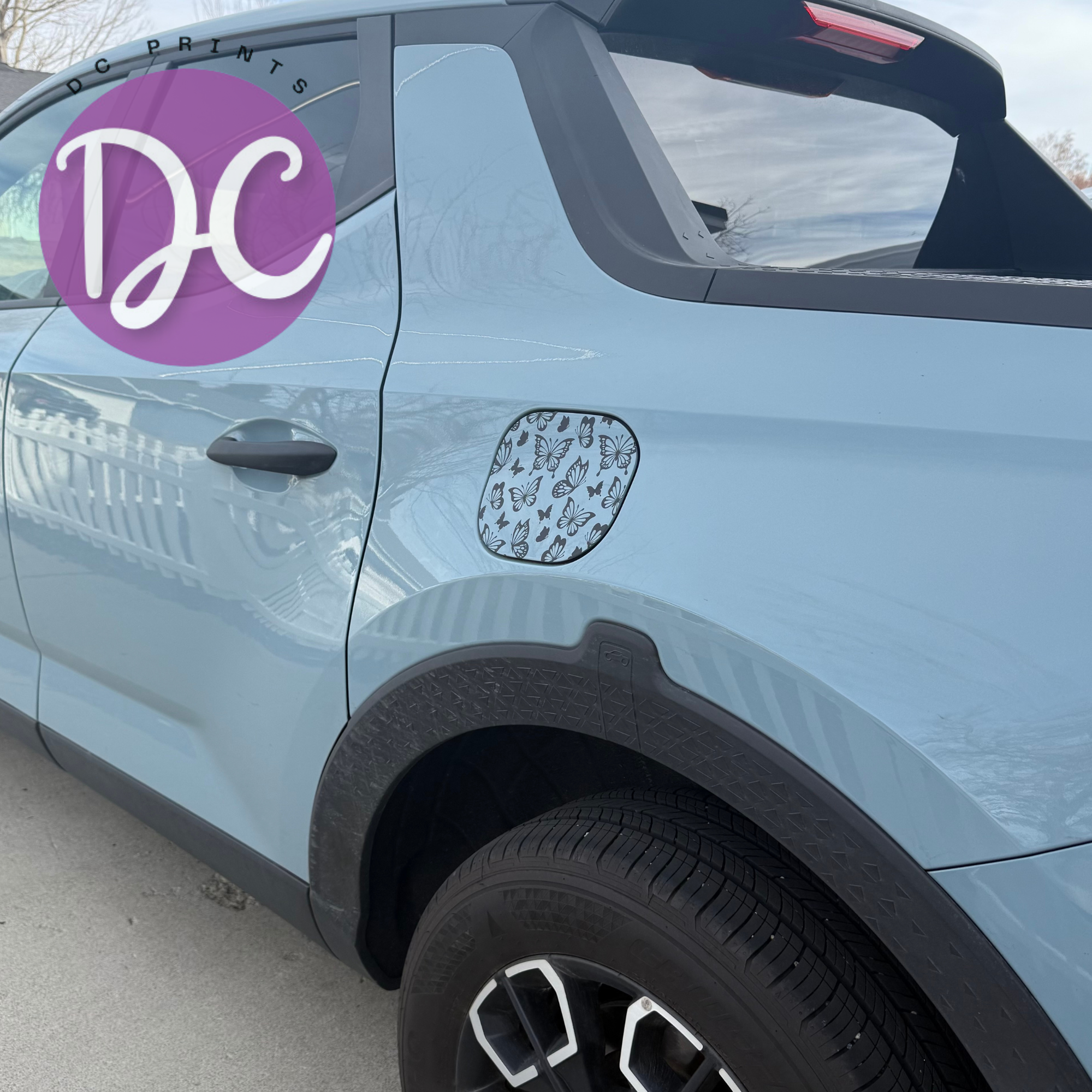 Butterflies Gas Tank Door Car Decal