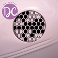 Honeycomb Gas Tank Door Car Decal