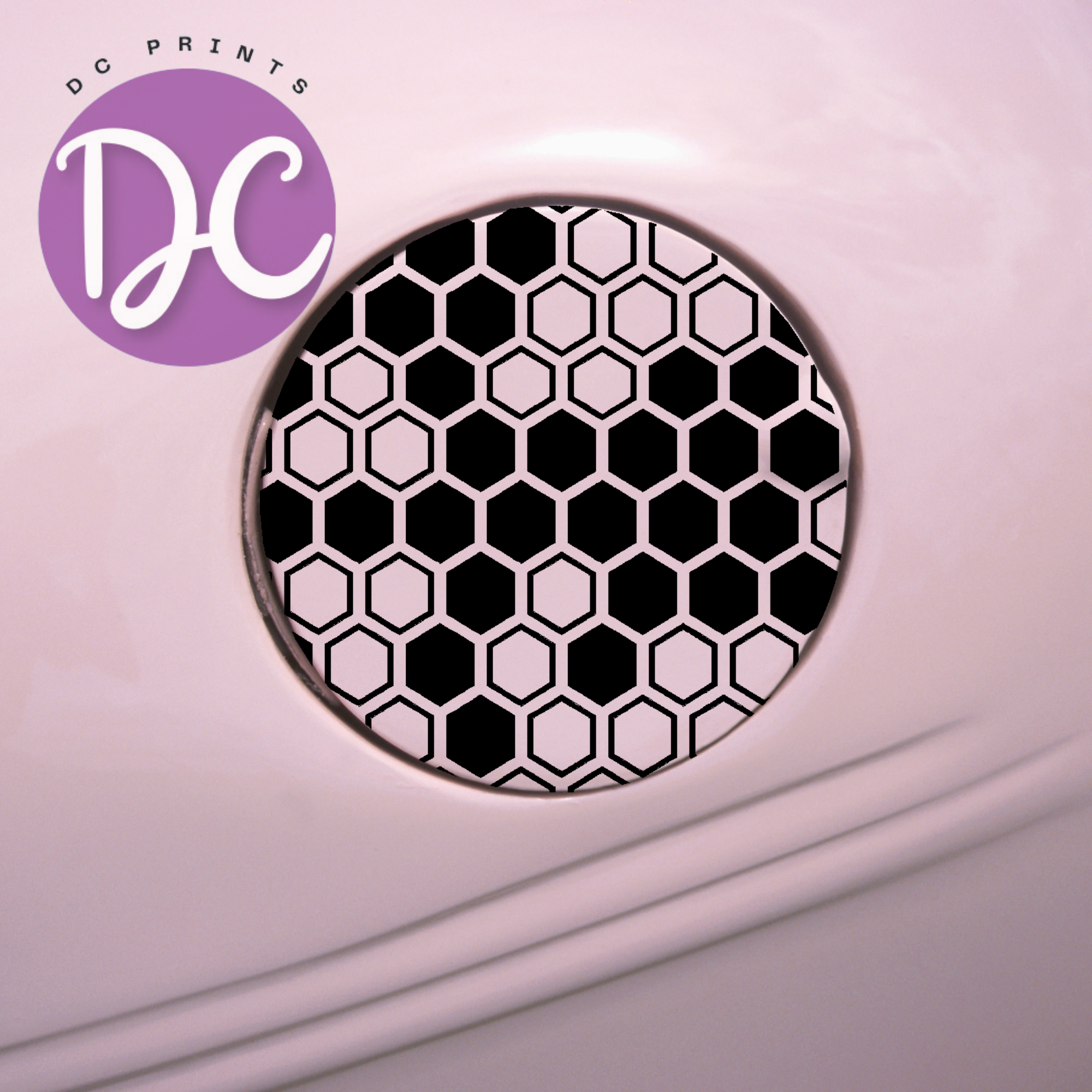 Honeycomb Gas Tank Door Car Decal