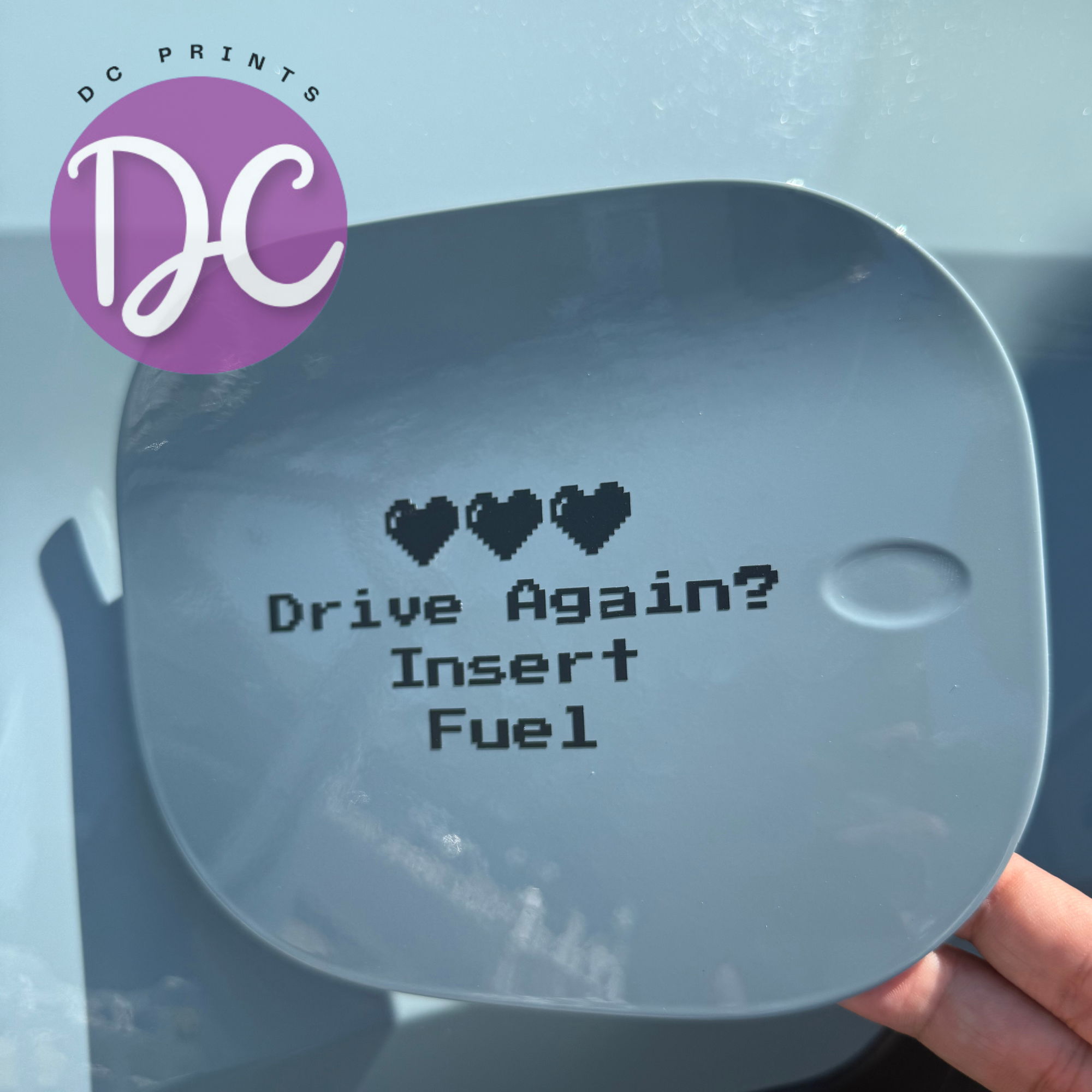 Drive Again? Insert Fuel Gas Tank Door Car Decal