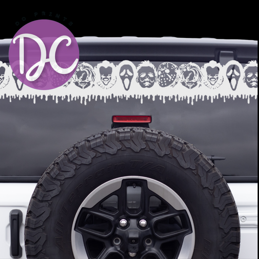 Horror Banner Car Decal