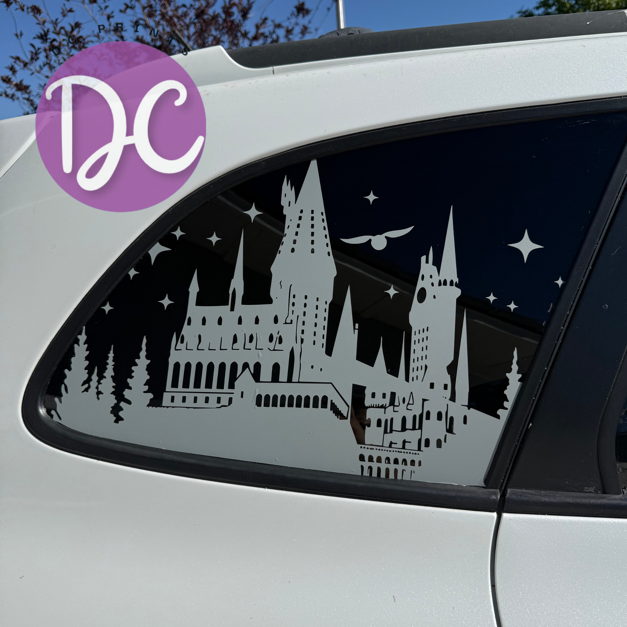 Wizard Castle Full Coverage Car Window Decal