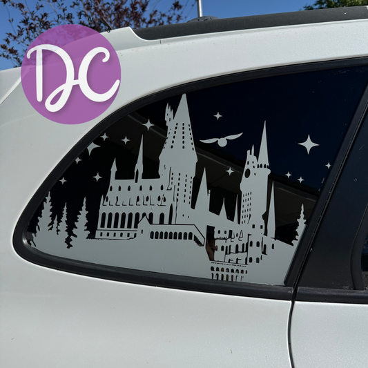 Wizard Castle Full Coverage Car Window Decal