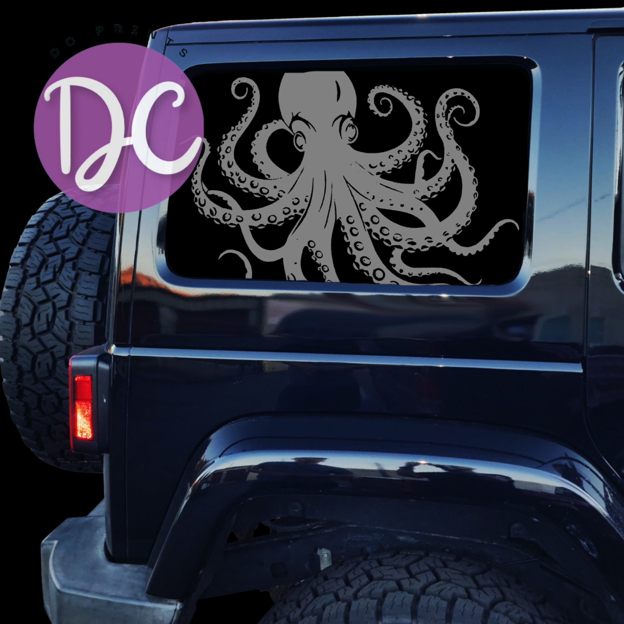 Octopus Car Decal