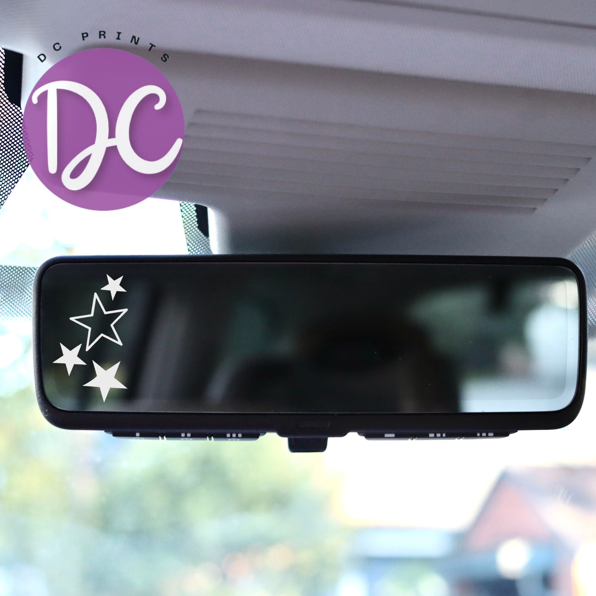 Stars Rearview Mirror Car Decal