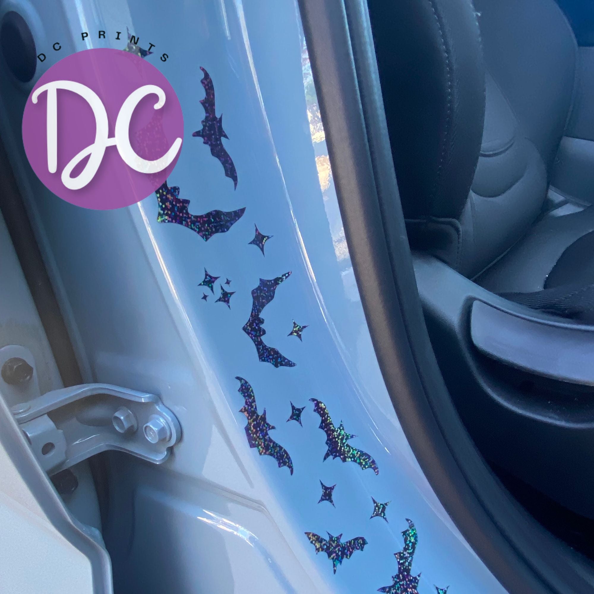 Twinkle Bats Door Jamb Decal Panels