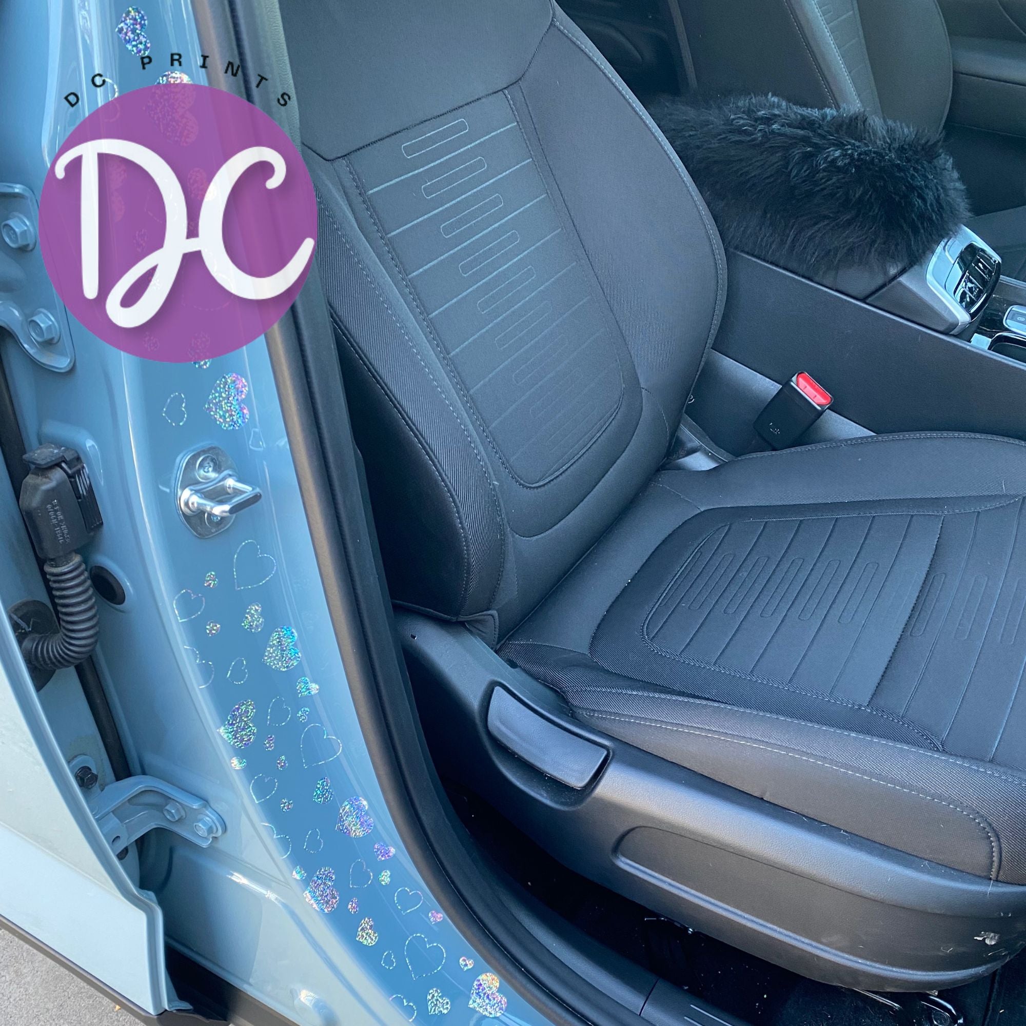 Hearts Door Jamb Decal Panels