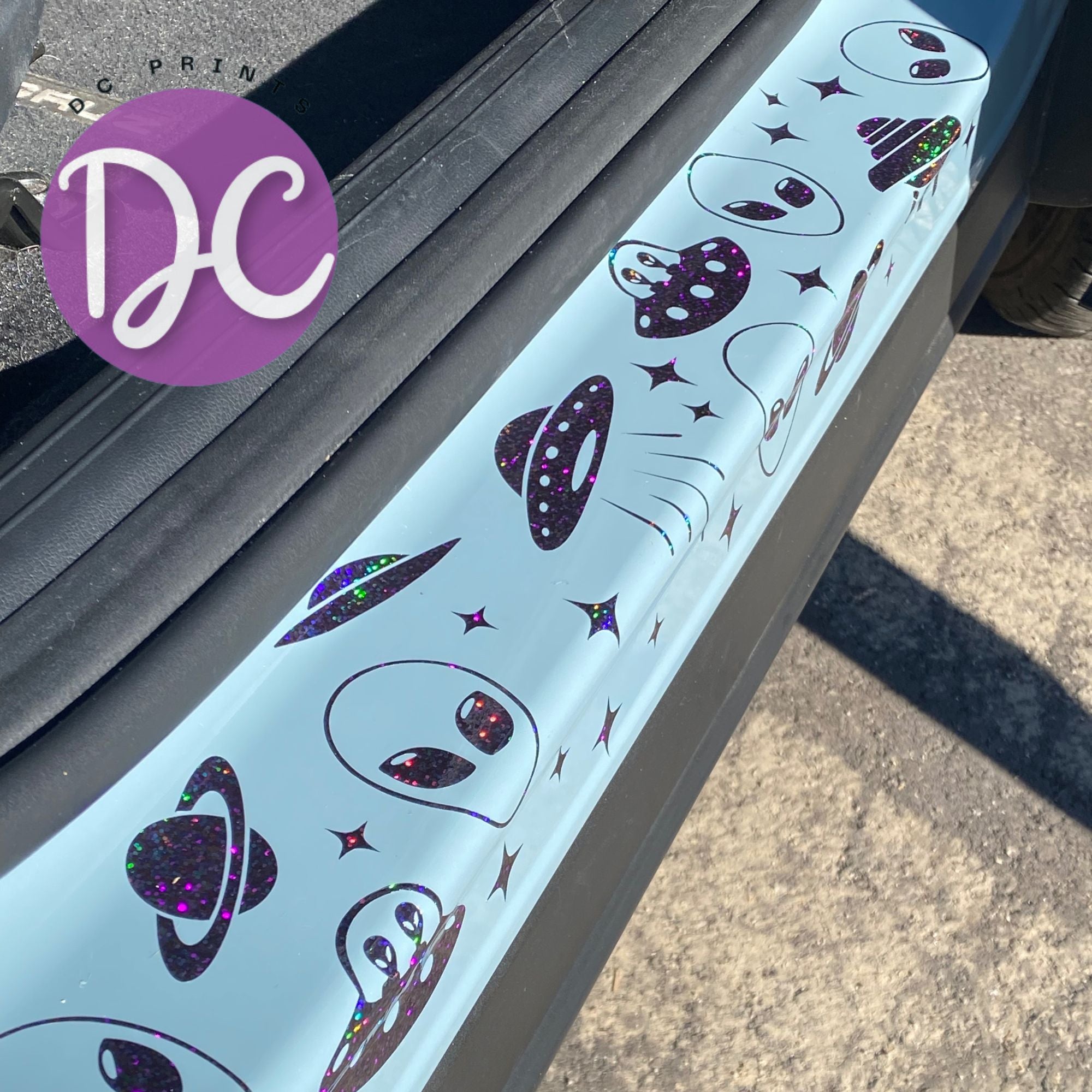 Aliens And UFOS Door Jamb Decal Panels