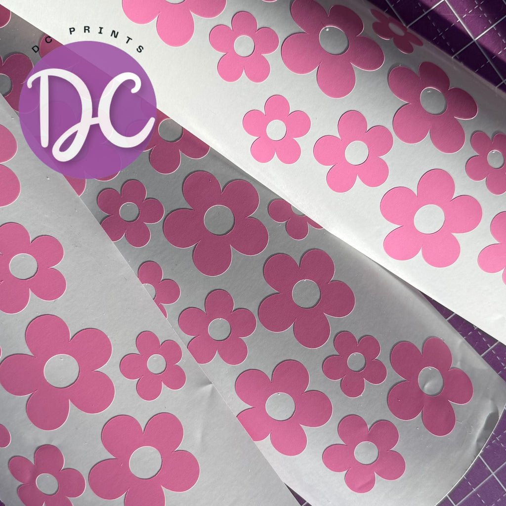 Daisy Door Jamb Decal Panels