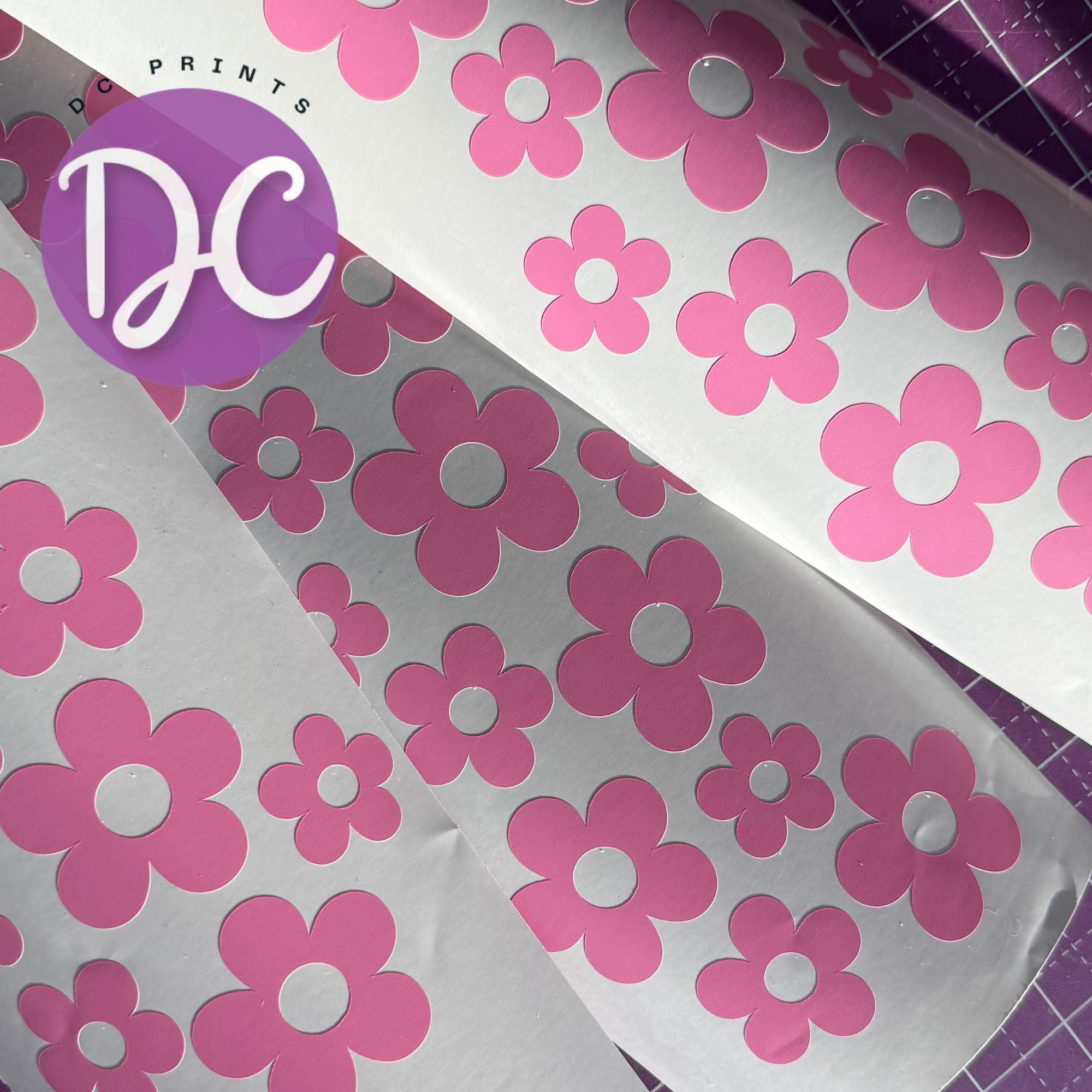 Daisy Door Jamb Decal Panels