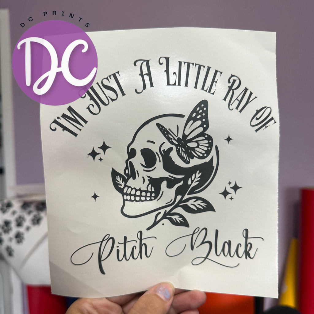 Just A Little Ray Of Pitch Black Car Decal