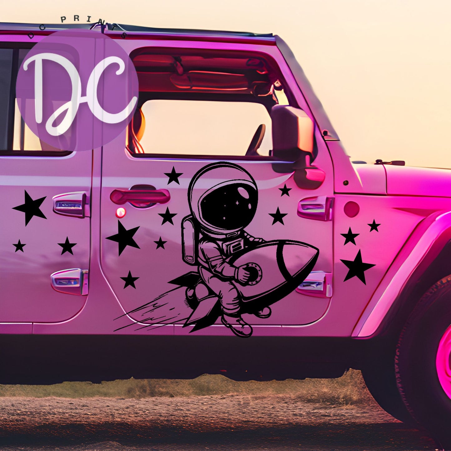 Astronaut Car Decal