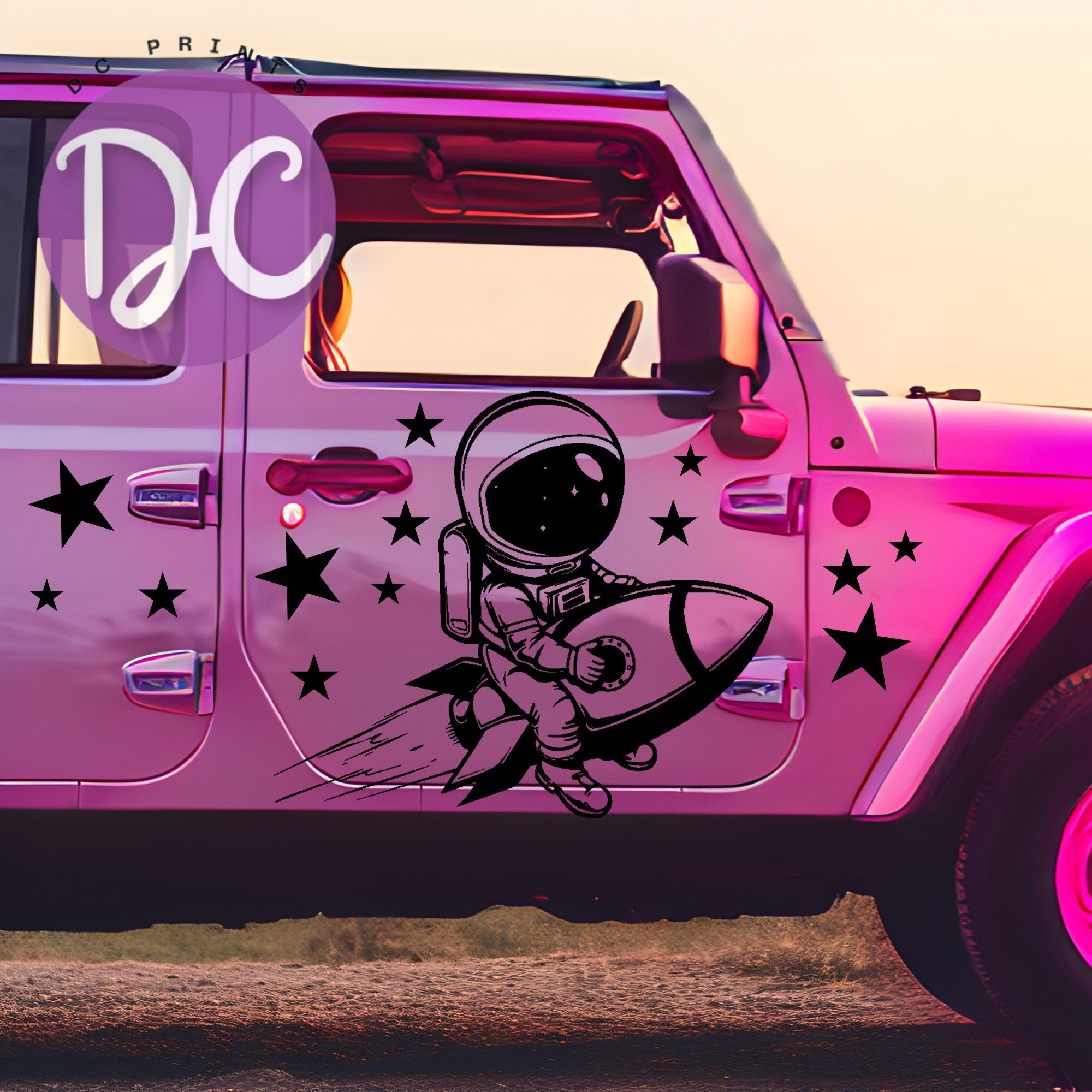 Astronaut Car Decal