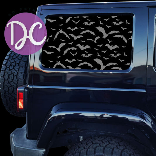 Bats Full Coverage Car Window Decal