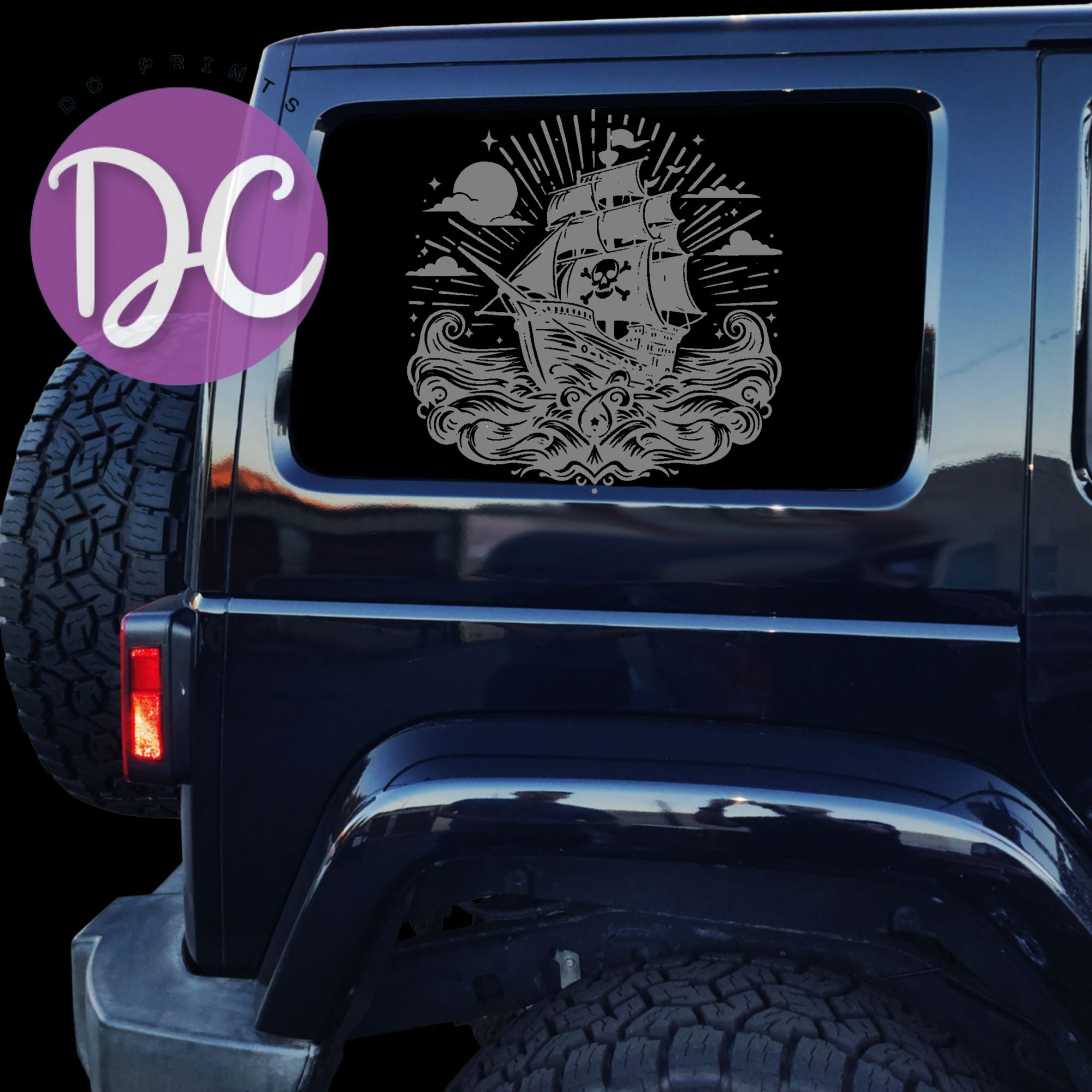 Pirate Ship Car Decal