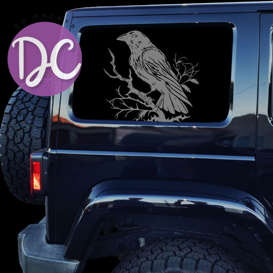 Crow Car Decal