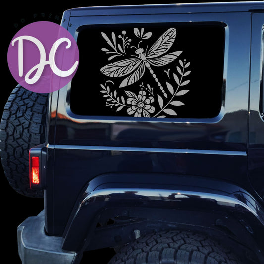 Dragonfly Car Decal