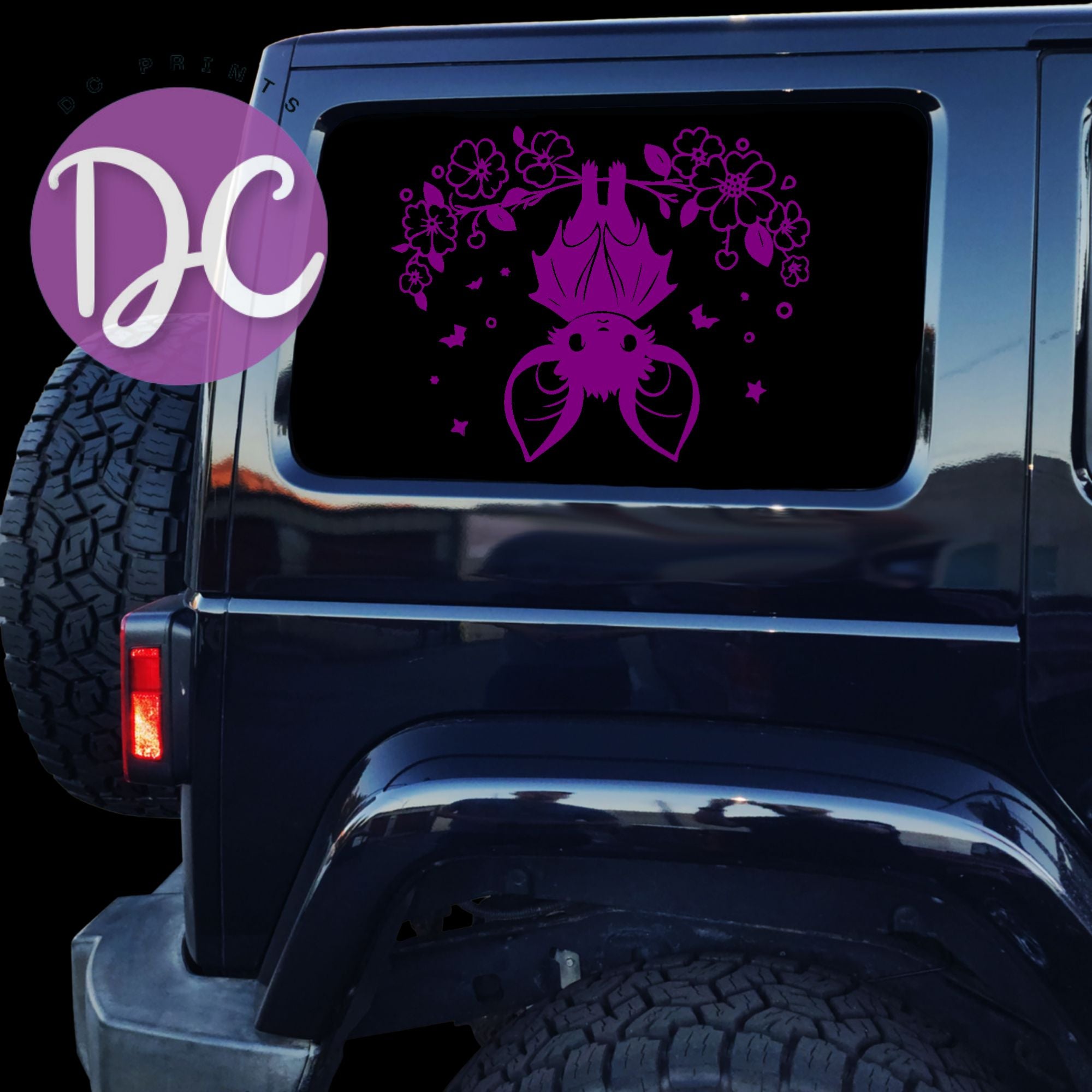 Hanging Bat Car Decal