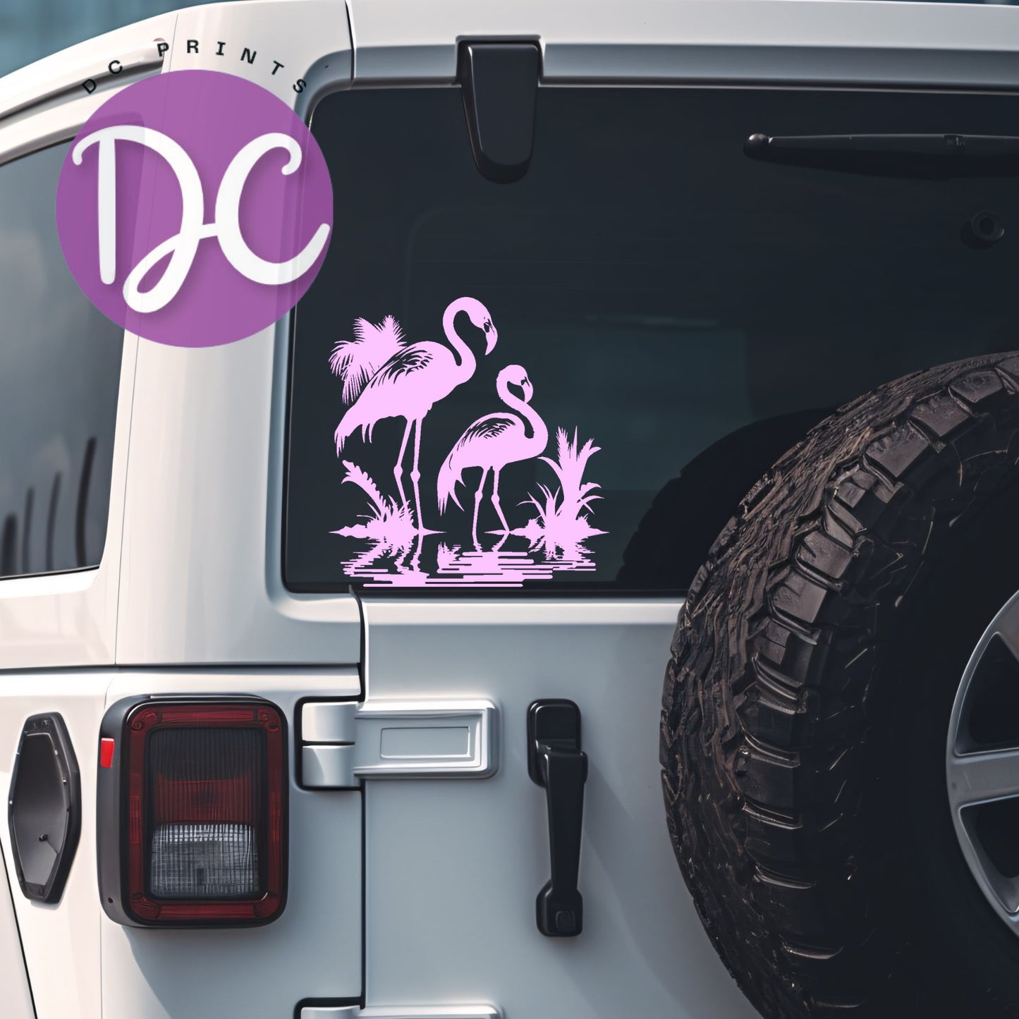 Flamingo Car Decal