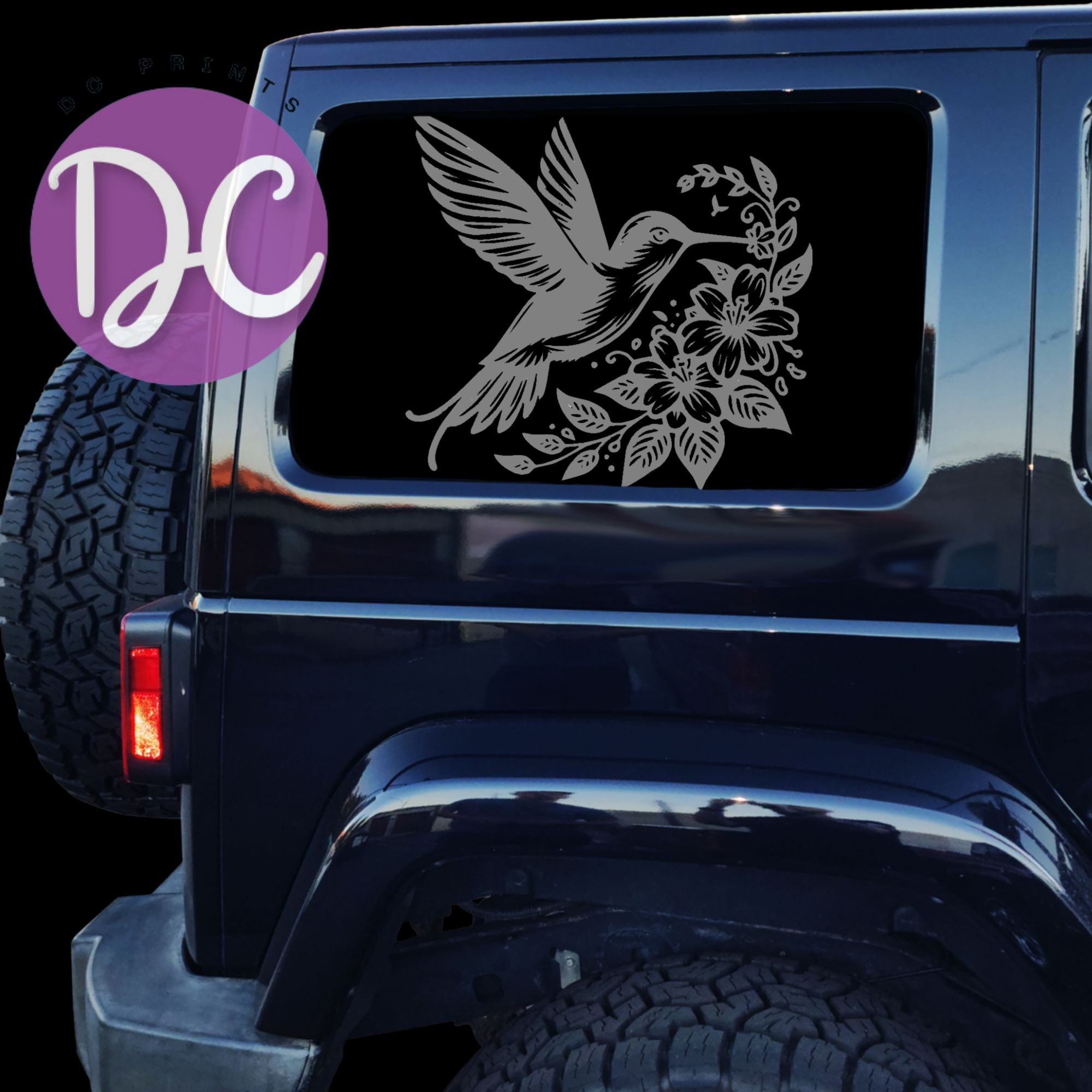 Humming Bird Car Decal