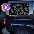 Cow Girl Full Coverage Car Window Decal