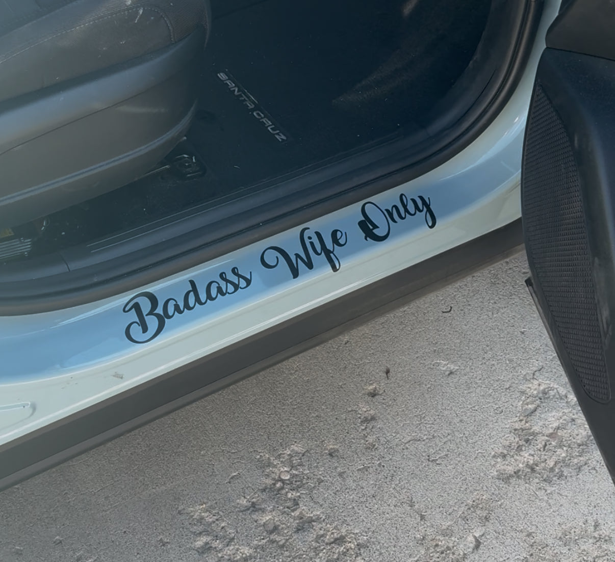 Badass Wife Only Car Decal