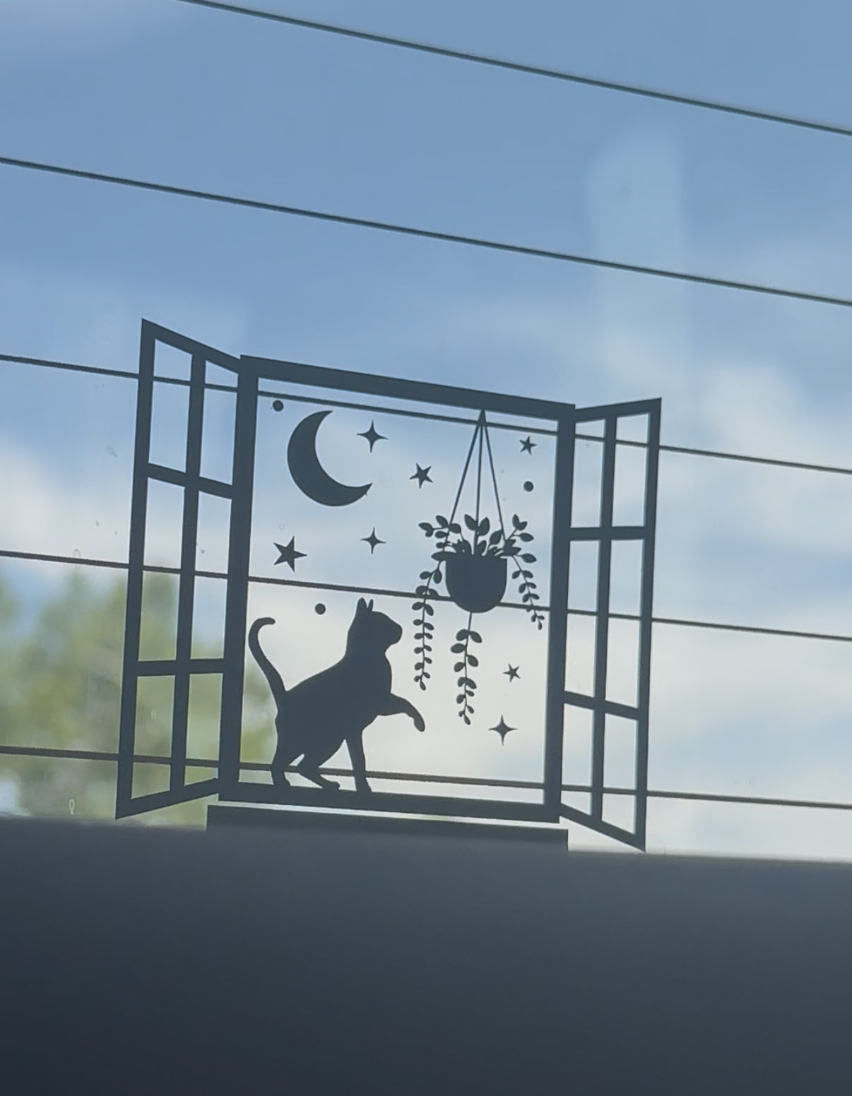 Window Kitty Car Decal