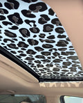 Leopard Print 2 Colored Sun Roof Car Decal