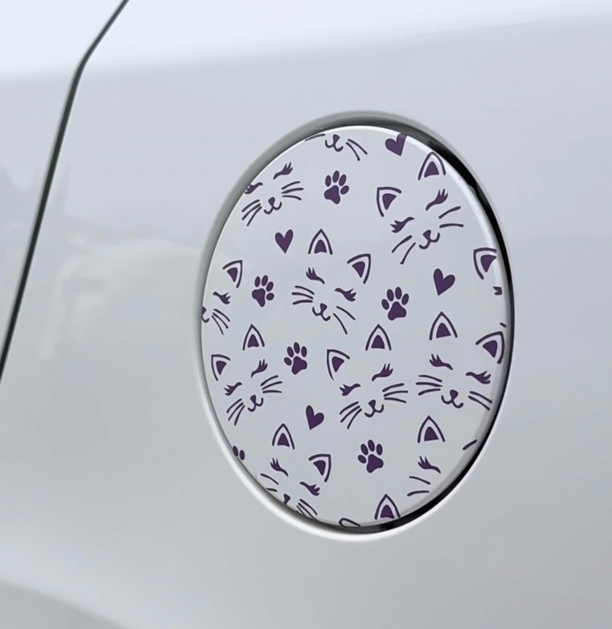 Cats Gas Tank Door Car Decal