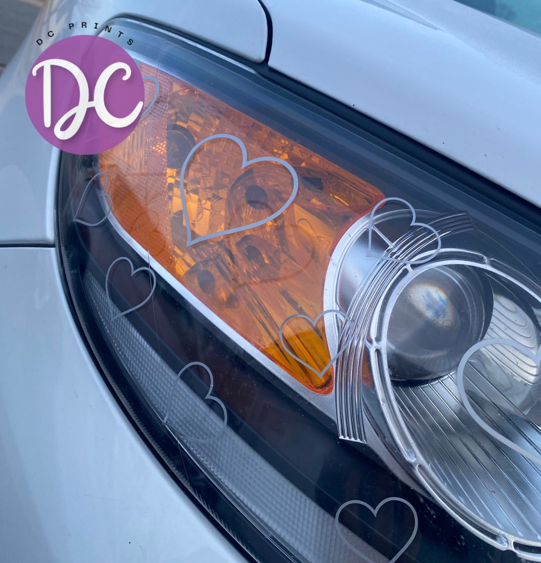 Hearts Headlight Pack Decal Panels