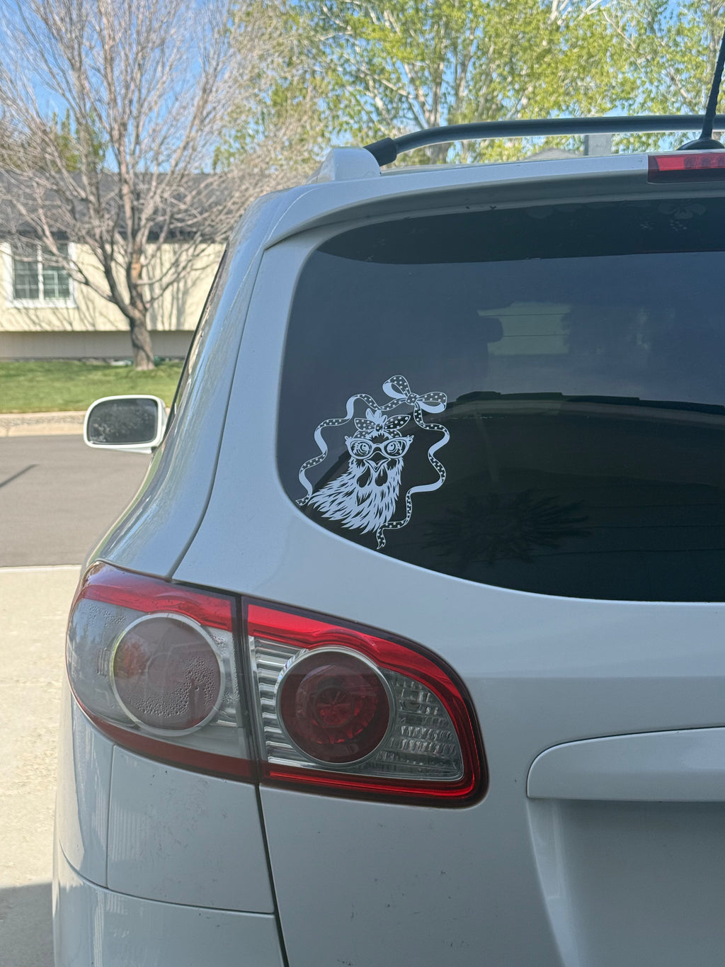 Coquette Chicken Car Decal