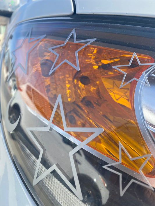 Stars Tail Light Car Decal