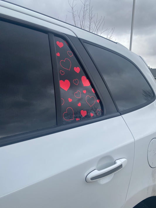 Hearts Full Coverage Car Decal