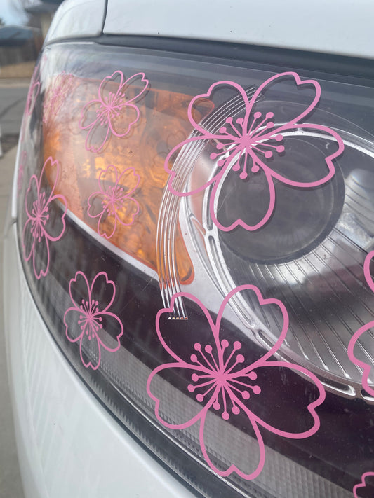 Cherry Blossom Tail Light Car Decal