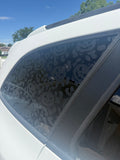 Pumpkins And Leopard Print Full Coverage Car Window Decal
