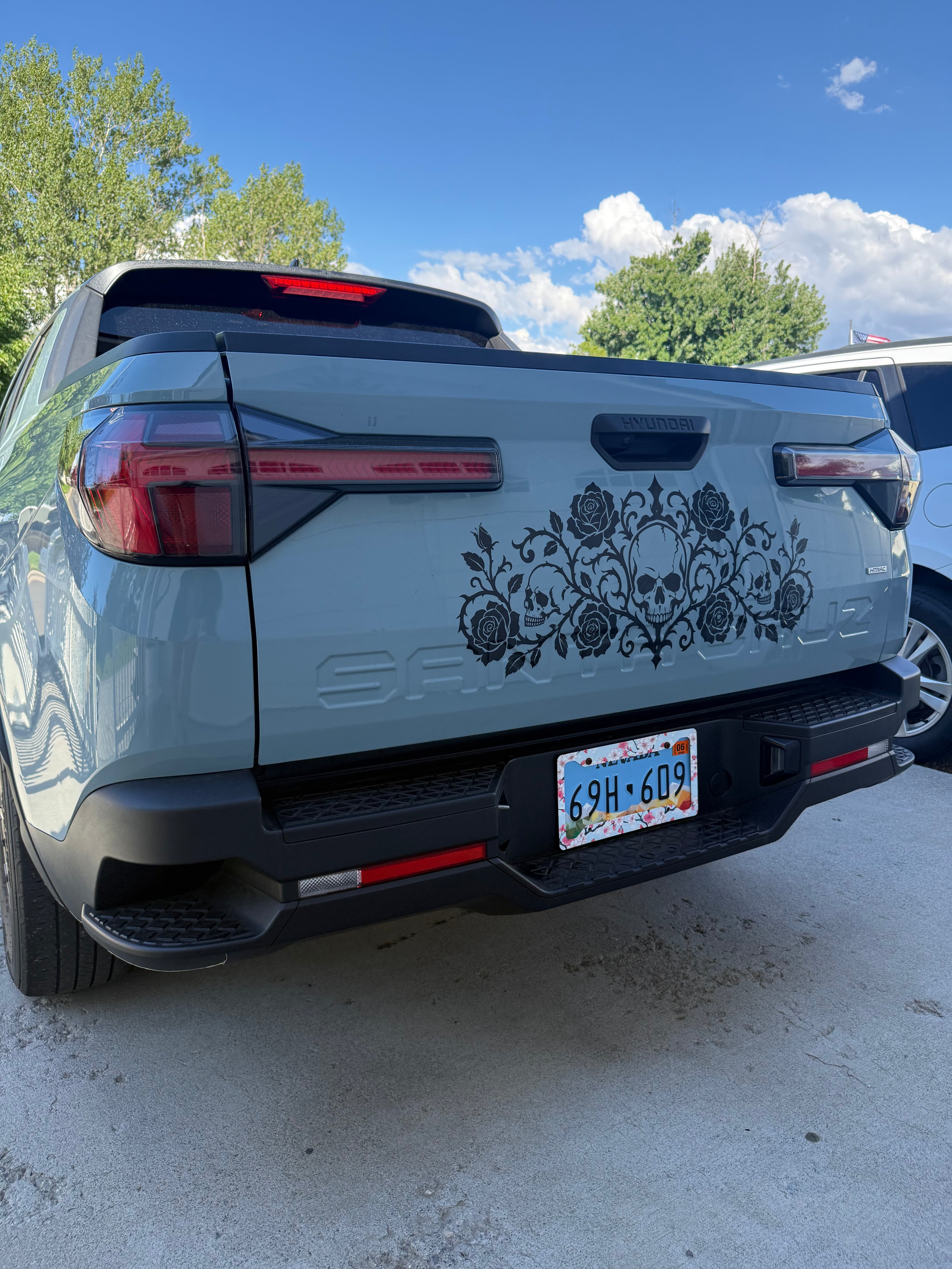 Skulls and Roses Full Coverage Car Decal
