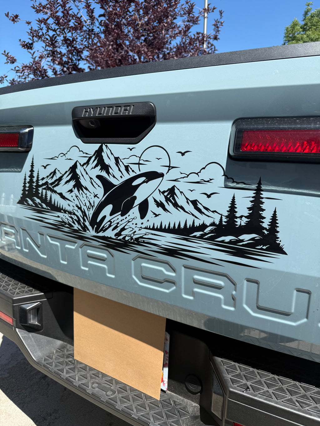Orca Mountain Escape Full Coverage Car Decal