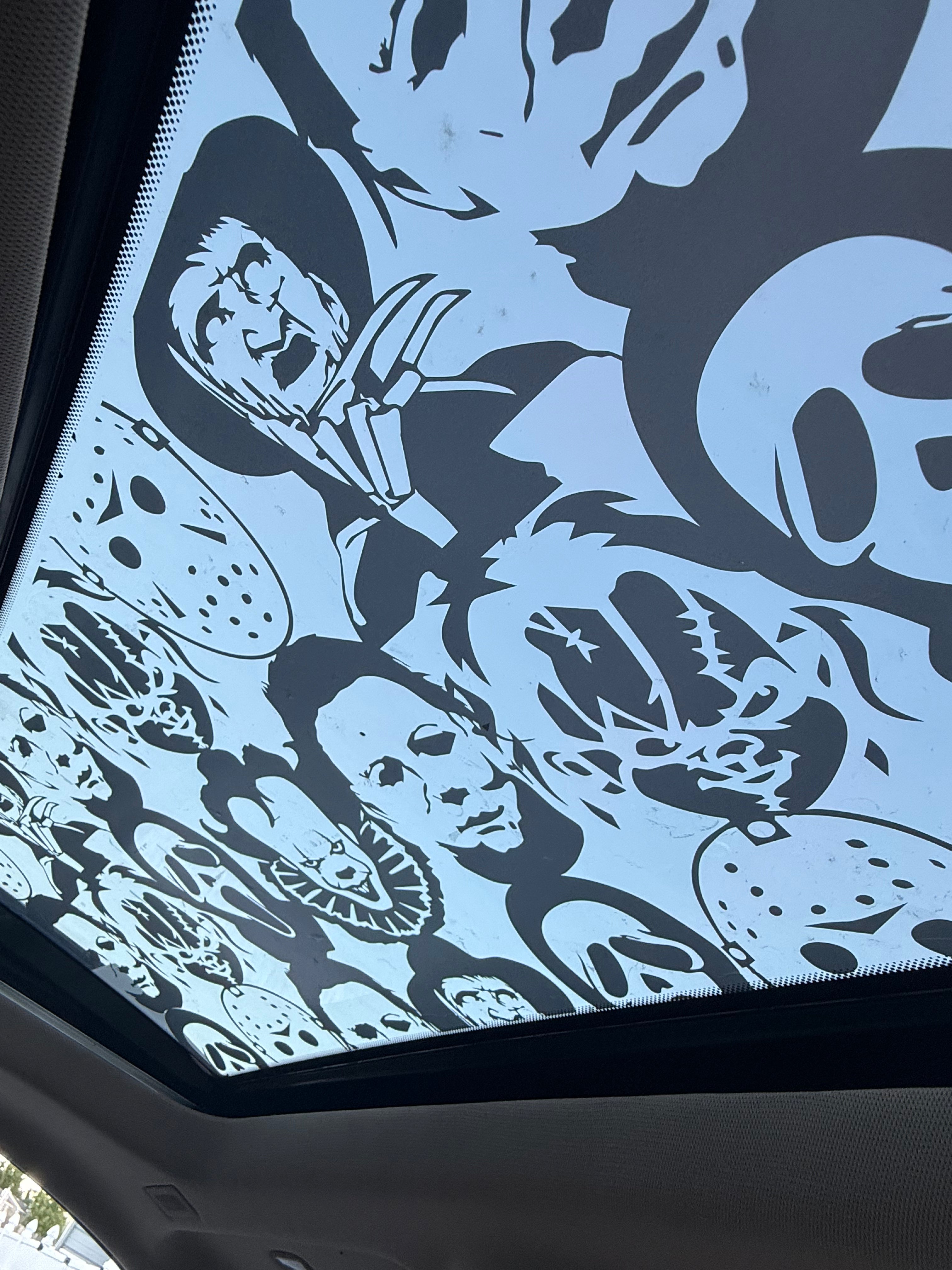 Horror Characters Sun Roof Car Decal