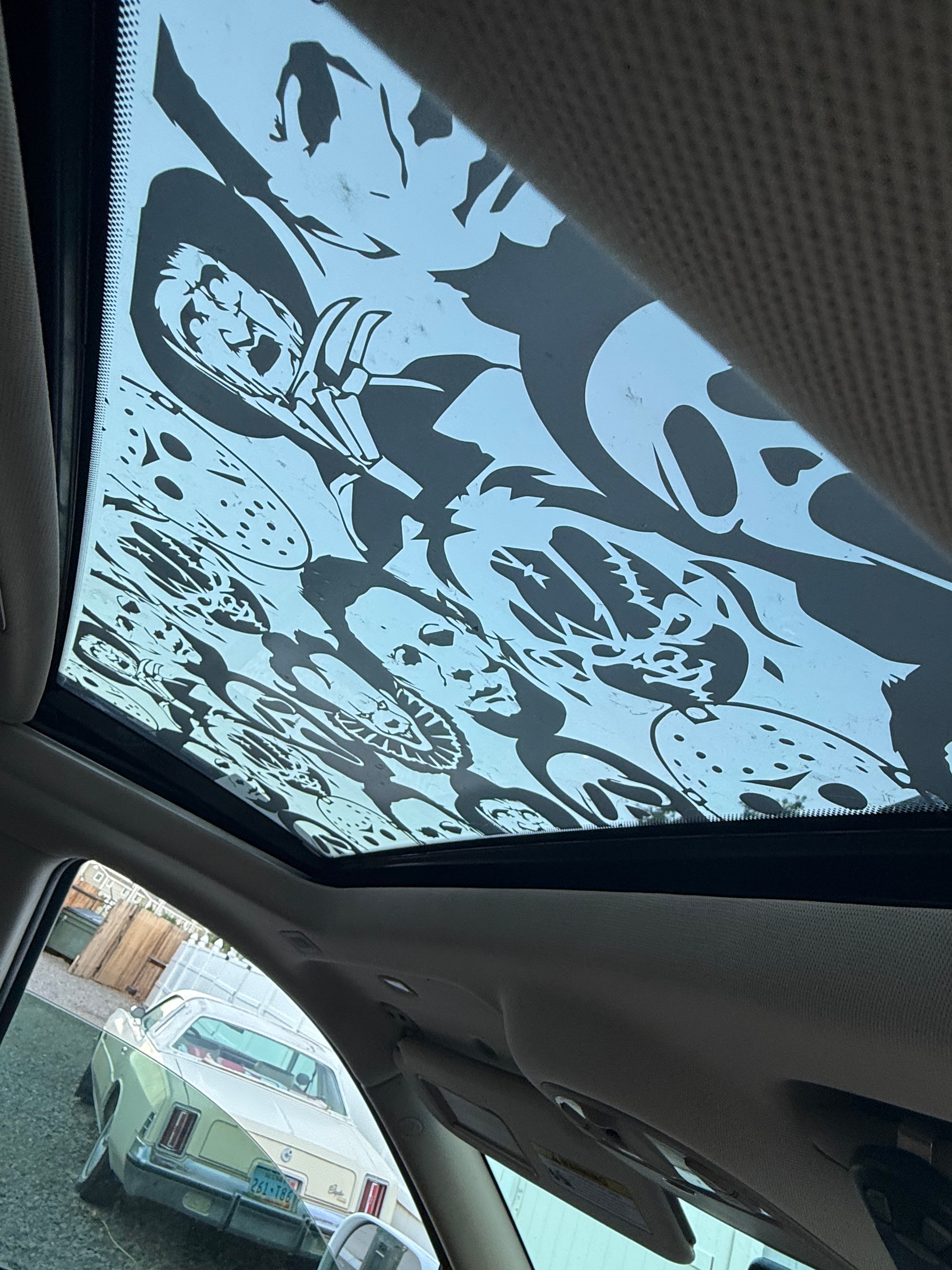 Horror Characters Sun Roof Car Decal