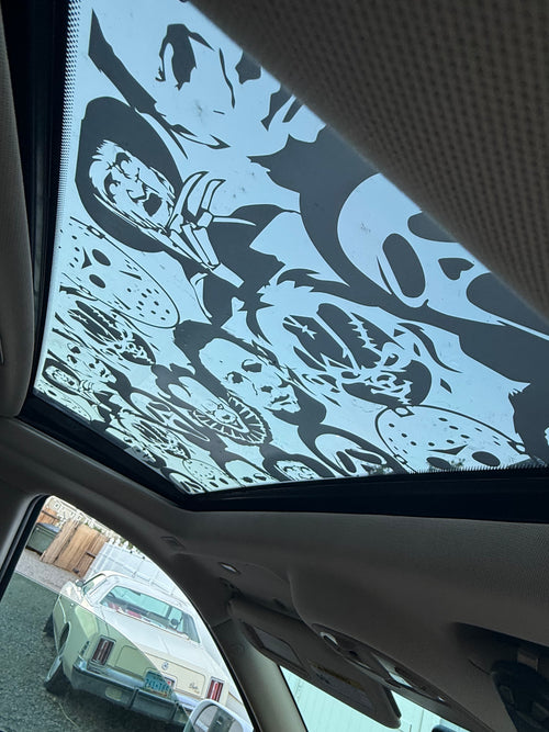 Horror Characters Sun Roof Car Decal