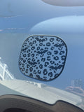 Leopard Print And Bats Gas Tank Door Car Decal